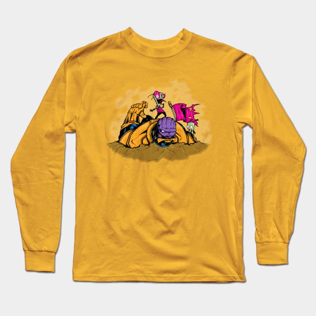 The Invader vs. The Titan! Long Sleeve T-Shirt by fmm3